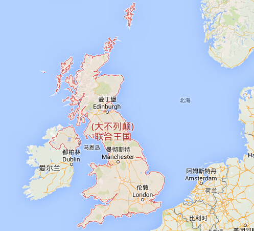 英國(guó)國(guó)家地圖